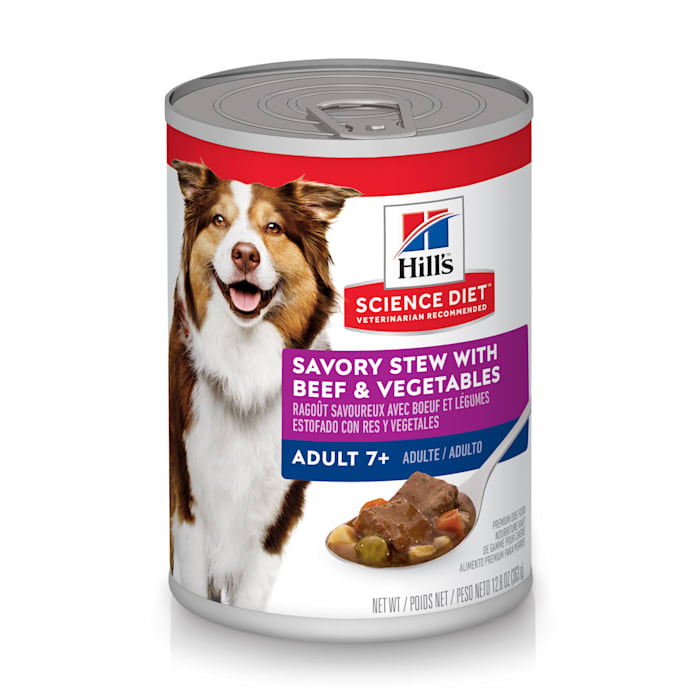 UPC 052742143415 product image for Hill's Science Diet Adult 7+ Savory Stew with Beef & Vegetables Canned Dog Food, | upcitemdb.com