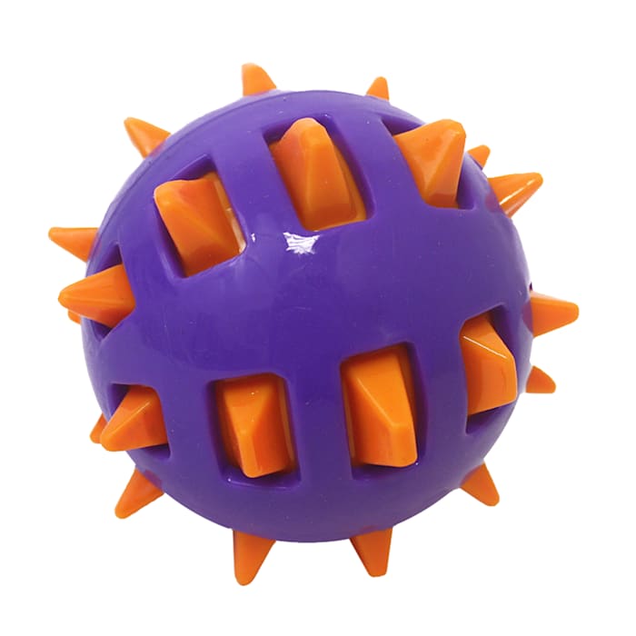 Multipet International TPR Spike Ball Assorted Dog Toy, X-Small