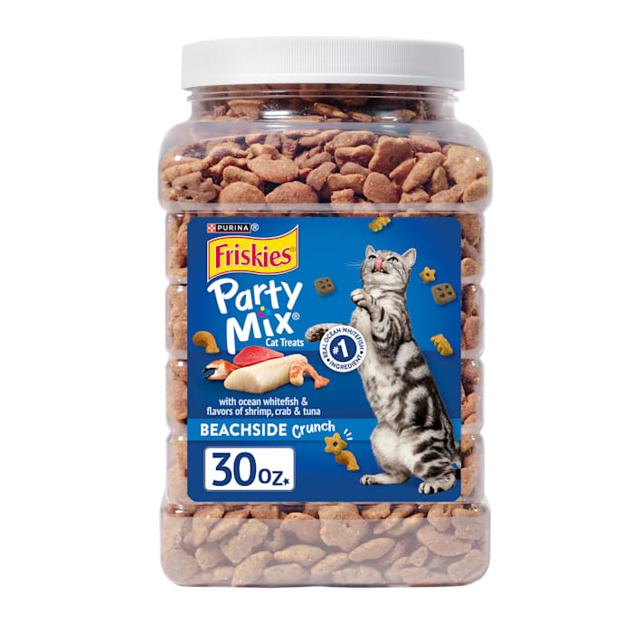 UPC 050000500376 product image for Friskies Party Mix Beachside Crunch Treats for Cats, 30 oz. | upcitemdb.com