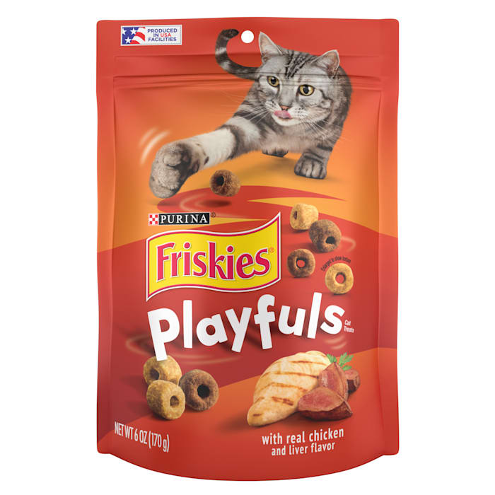 UPC 050000660759 product image for Friskies Playfuls With Chicken and Liver Flavor Cat Treats, 6 oz. | upcitemdb.com