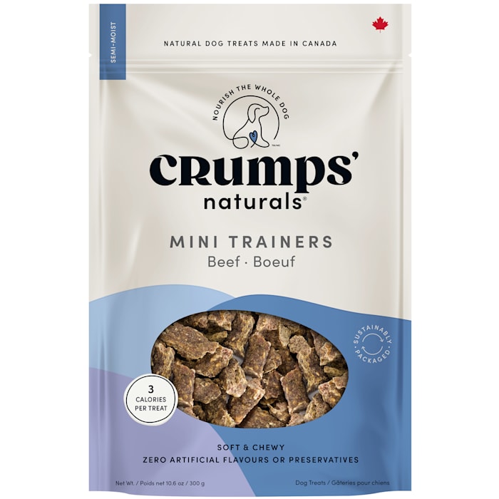 Crumps  Naturals Mini Trainers Beef Semi-Moist Dog Treats  8.8 Oz
