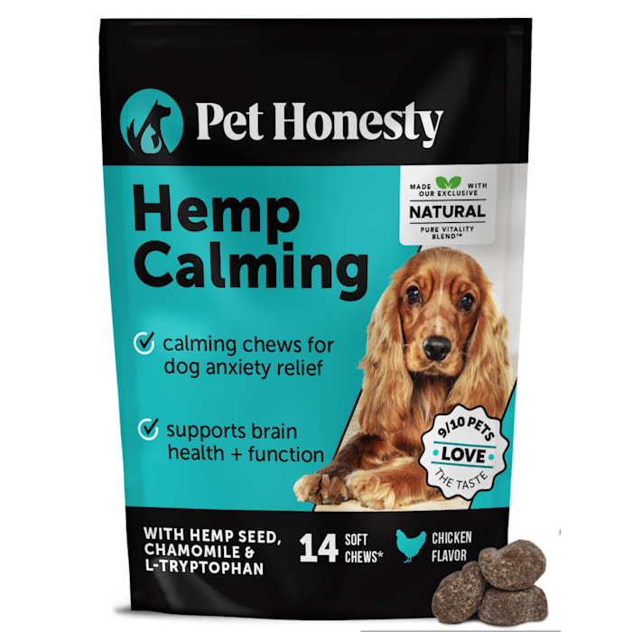 Pet Honesty Hemp Calming Soft Chews for Dogs, 1.5 oz, Count of 14