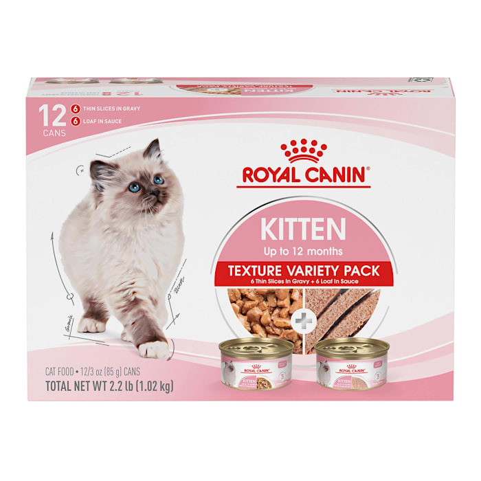 Royal Canin Feline Health Nutrition Kitten Wet Food Variety Pack, 3 oz., Count of 12