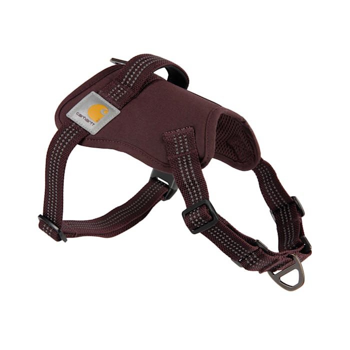 Carhartt Nylon Duck No Pull Dog Harness, Deep Wine, Red, Medium