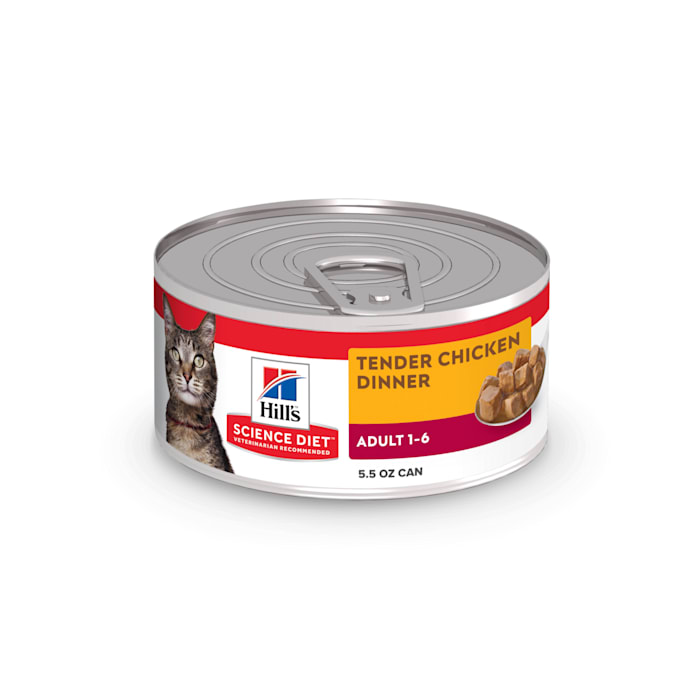 UPC 052742177014 product image for Hill's Science Diet Adult Tender Chicken Dinner Canned Cat Food, 5.5 oz., Case o | upcitemdb.com