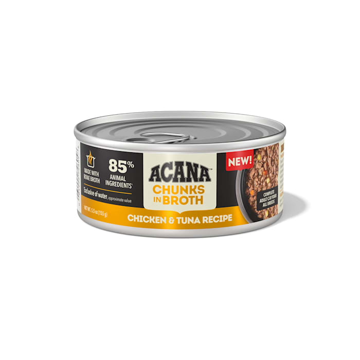ACANA Chunks in Broth Chicken & Tuna Recipe Wet Cat Food, 5.5 oz.