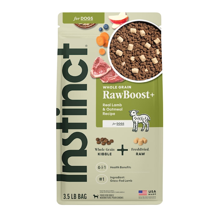 Instinct Raw Boost Whole Grain Real Lamb & Oatmeal Recipe Natural Dry Dog Food, 3.5 lbs.