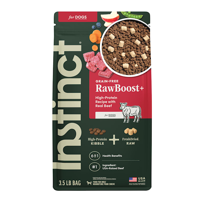 Instinct Raw Boost Grain Free Recipe with Real Beef Natural Dry Dog Food, 3.5 lbs.
