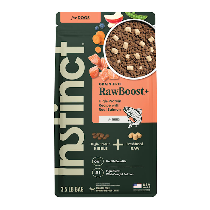 Instinct Raw Boost Grain Free Recipe with Real Salmon Natural Dry Dog Food, 3.5 lbs.