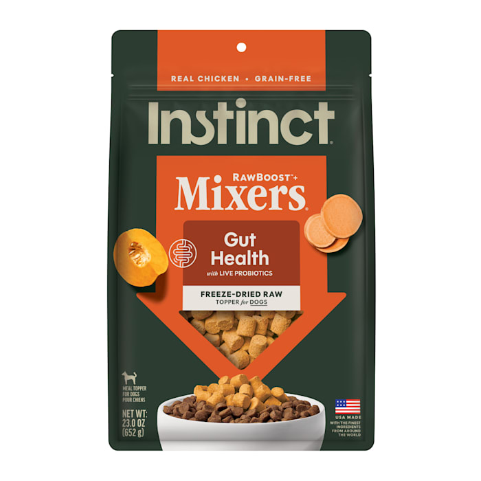 Instinct Freeze Dried Raw Boost Mixers Grain Free Gut Health Grain Free All Natural Topper Dog Food, 23 oz.