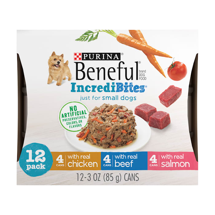 UPC 017800174695 product image for Purina Beneful Incredibites with Real Beef, Chicken or Salmon Small Breed Wet Do | upcitemdb.com