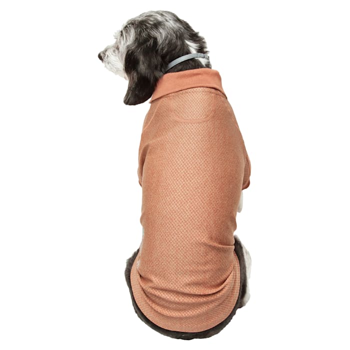 UPC 810787035177 product image for Pet Life Active 'Fur-Flexed' Relax-Stretch Wick-Proof Performance Dog Polo T-Shi | upcitemdb.com