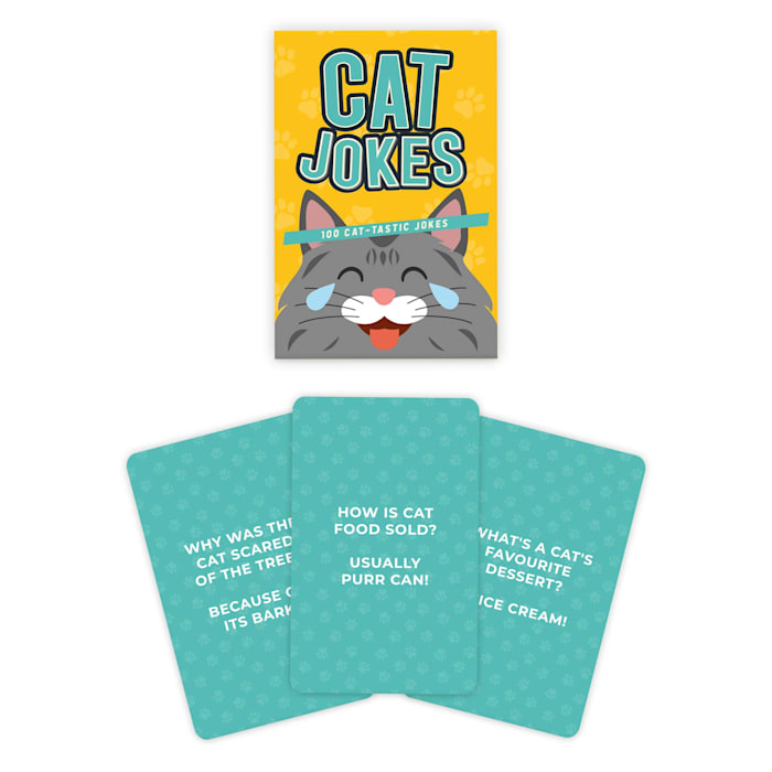 Gift Republic Cat Jokes Cards, Yellow, Small