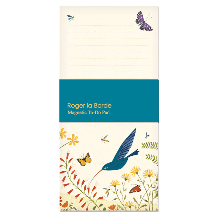 Roger la Borde Hummingbird To-Do Notepad, White, Small