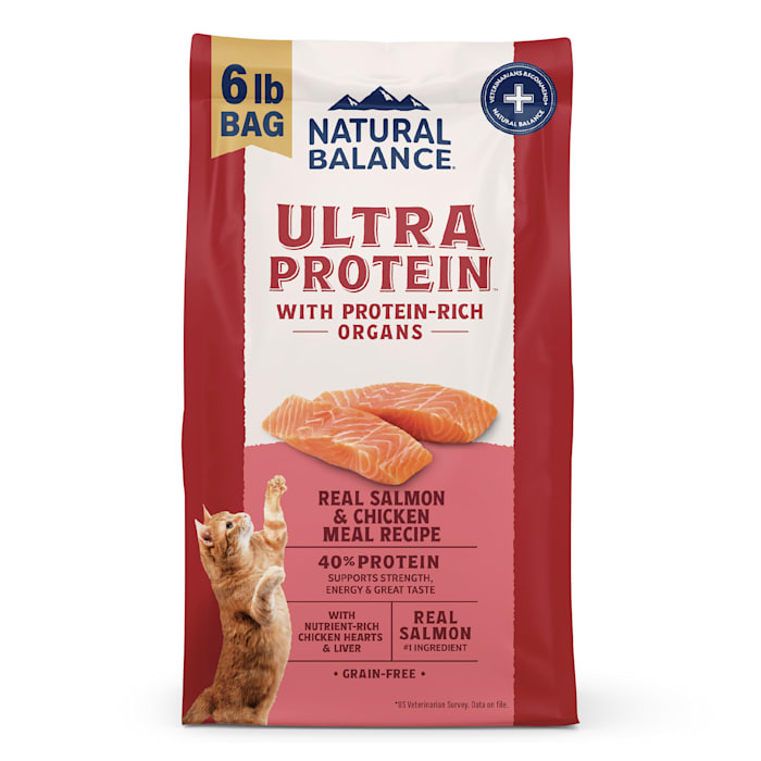 Natural Balance Ultra Protein Real Salmon & Chicken Meal Recipe Dry Cat Food, 6 lbs.