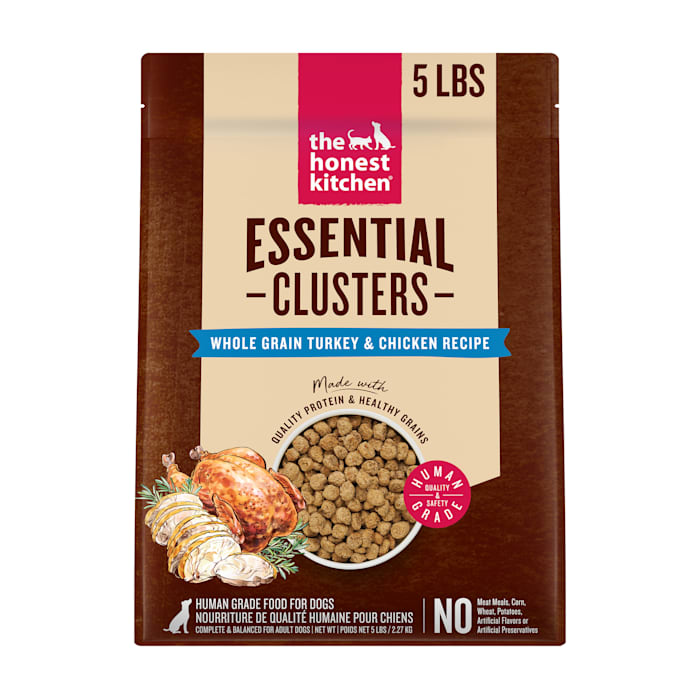 The Honest Kitchen Essential Clusters Whole Grain Turkey & Chicken Dog Food, 5 lbs.