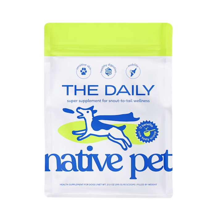 Native Pet The Daily Powder 11-in-1 Multivitamin Supplement for Dogs, 21 oz.