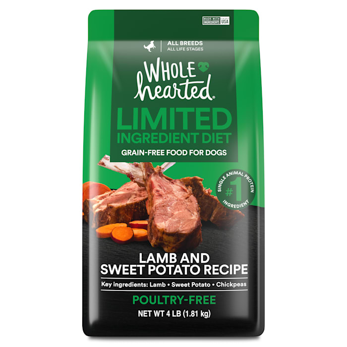 WholeHearted Limited Ingredient Diet Lamb & Sweet Potato Recipe Dog Food, 4 lbs