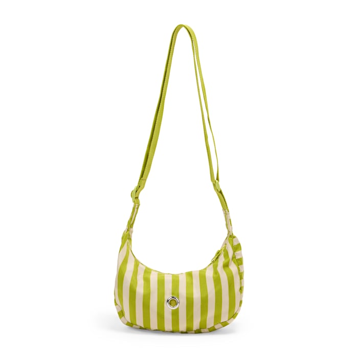 YOULY Adult Sling Cross-Body Bag, Green Stripe