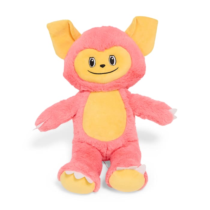 Leaps & Bounds Pink Knotty Monster 2-in-1 Plush Rope Dog Toy, Large