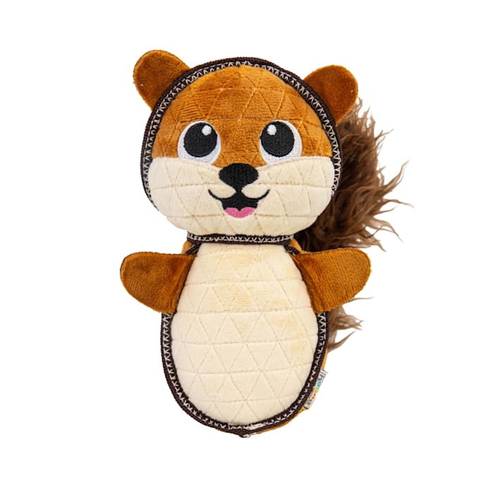 Outward Hound Squirrel Xtreme Seamz Dog Toy, Brown, Medium