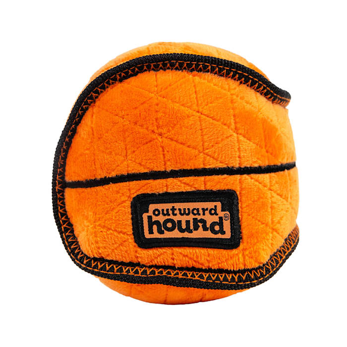 Outward Hound Basketball Xtreme Seamz Dog Toy, Red, Small