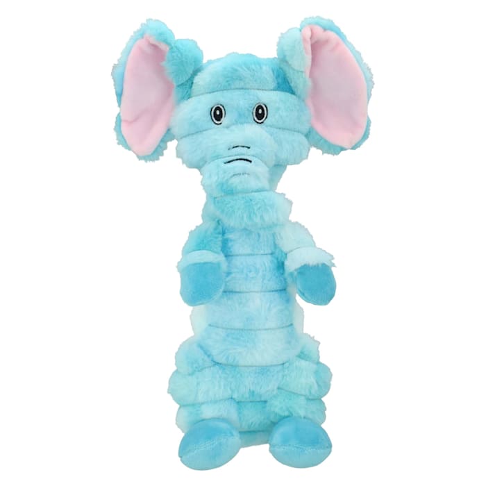 Multipet International Crimpy Blue Elephant Dog toy, Large