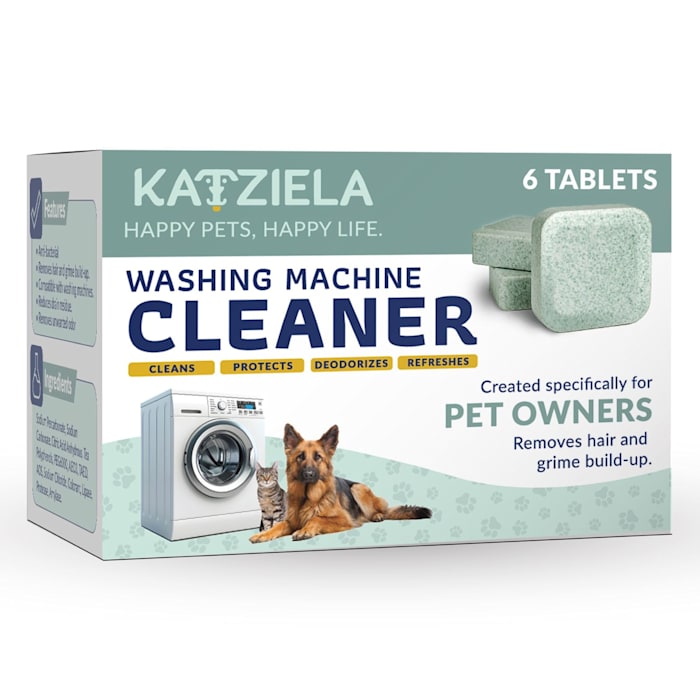 Katziela Washing Machine Cleaner Tablets for Pet Owners, White, Count of 6