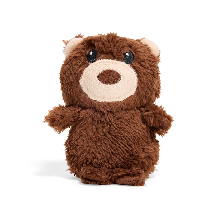 Petco Holiday Teddy Bear Plush Dog Toy, Brown, XS