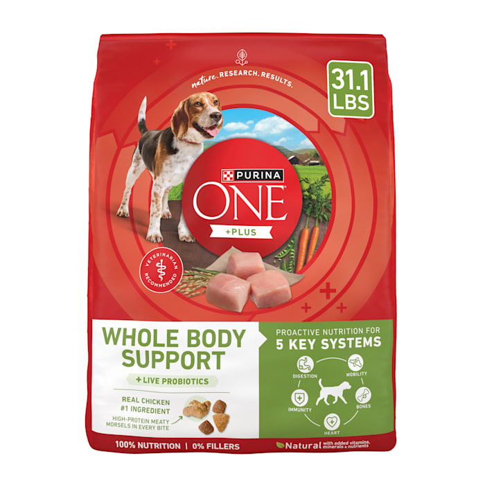 Purina ONE Plus Whole Body Support with Chicken Dry Dog Food, 31.1 lbs