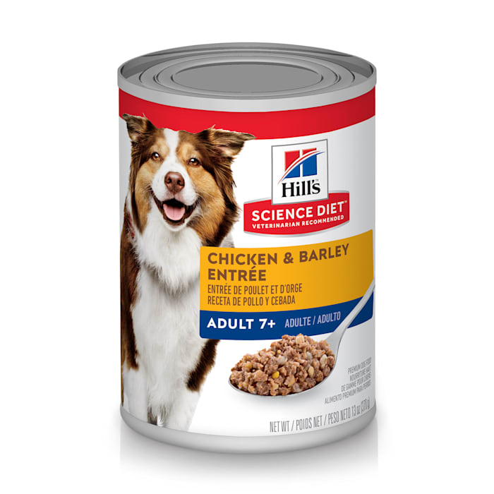 UPC 052742705514 product image for Hill's Science Diet Adult 7+ Chicken & Barley Entree Canned Dog Food, 13 oz., Ca | upcitemdb.com