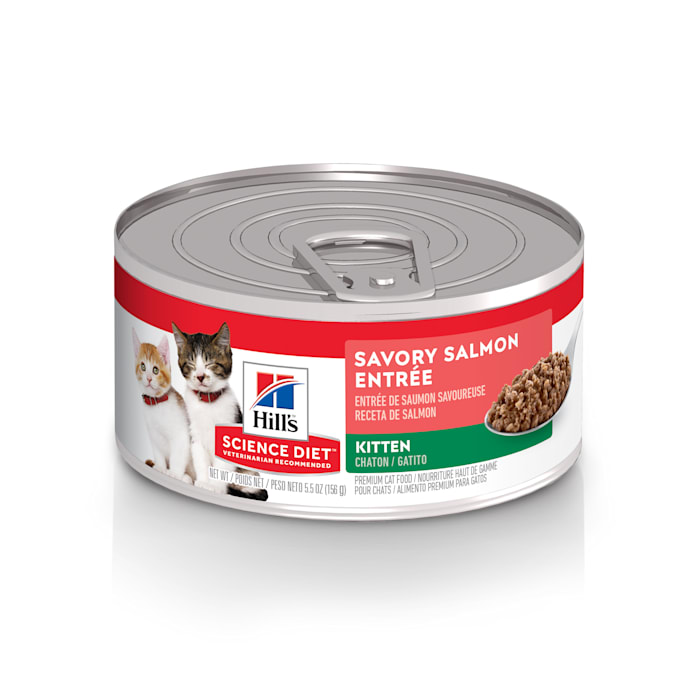 UPC 052742617312 product image for Hill's Science Diet Kitten Savory Salmon Entree Canned Wet Cat Food, 5.5 oz., Ca | upcitemdb.com