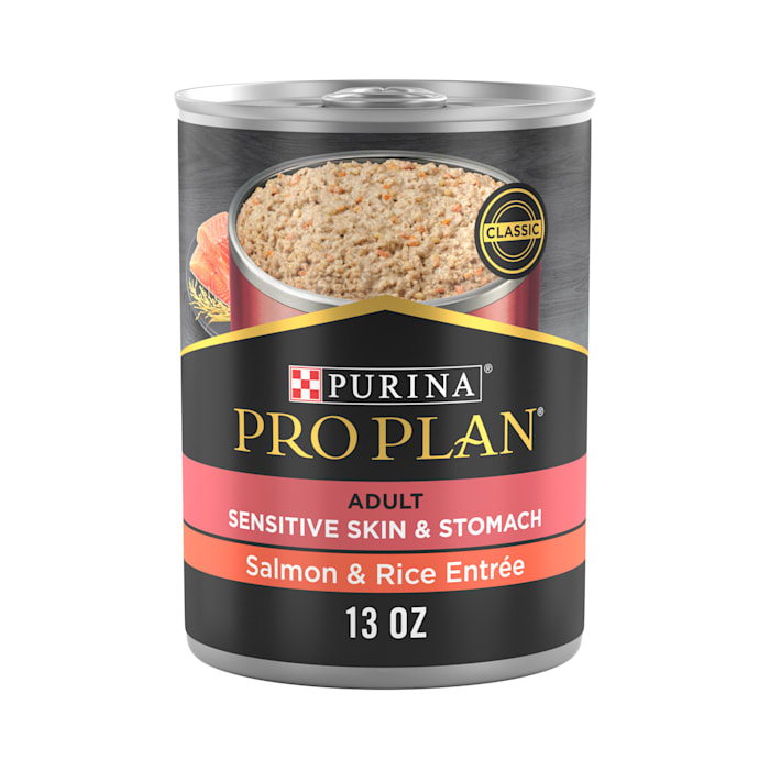 UPC 038100027665 product image for Purina Pro Plan Sensitive Skin and Stomach Salmon and Rice Entree Wet Dog Food P | upcitemdb.com