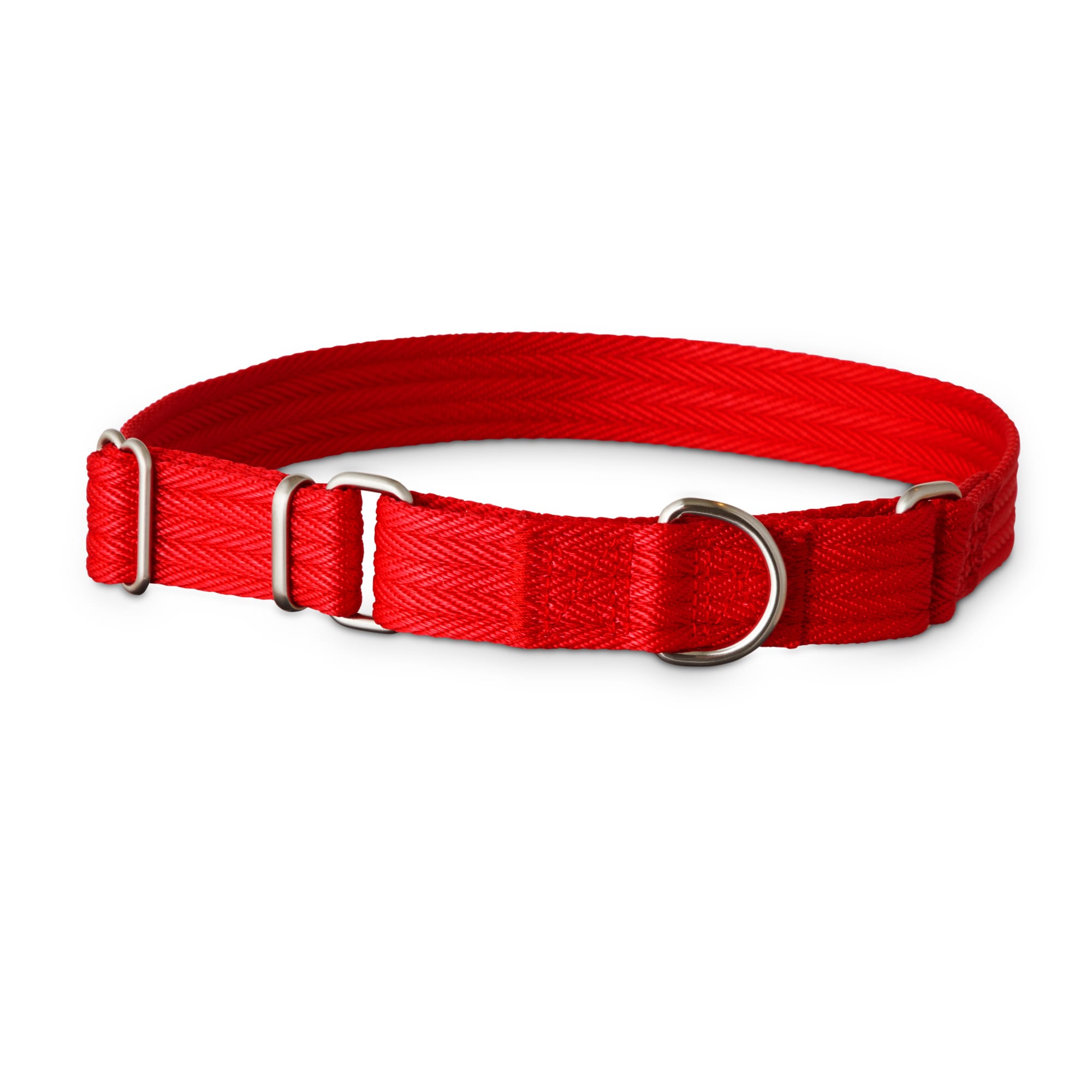 YOULY The Wanderer Red & Orange Patterned Dog Collar, Medium