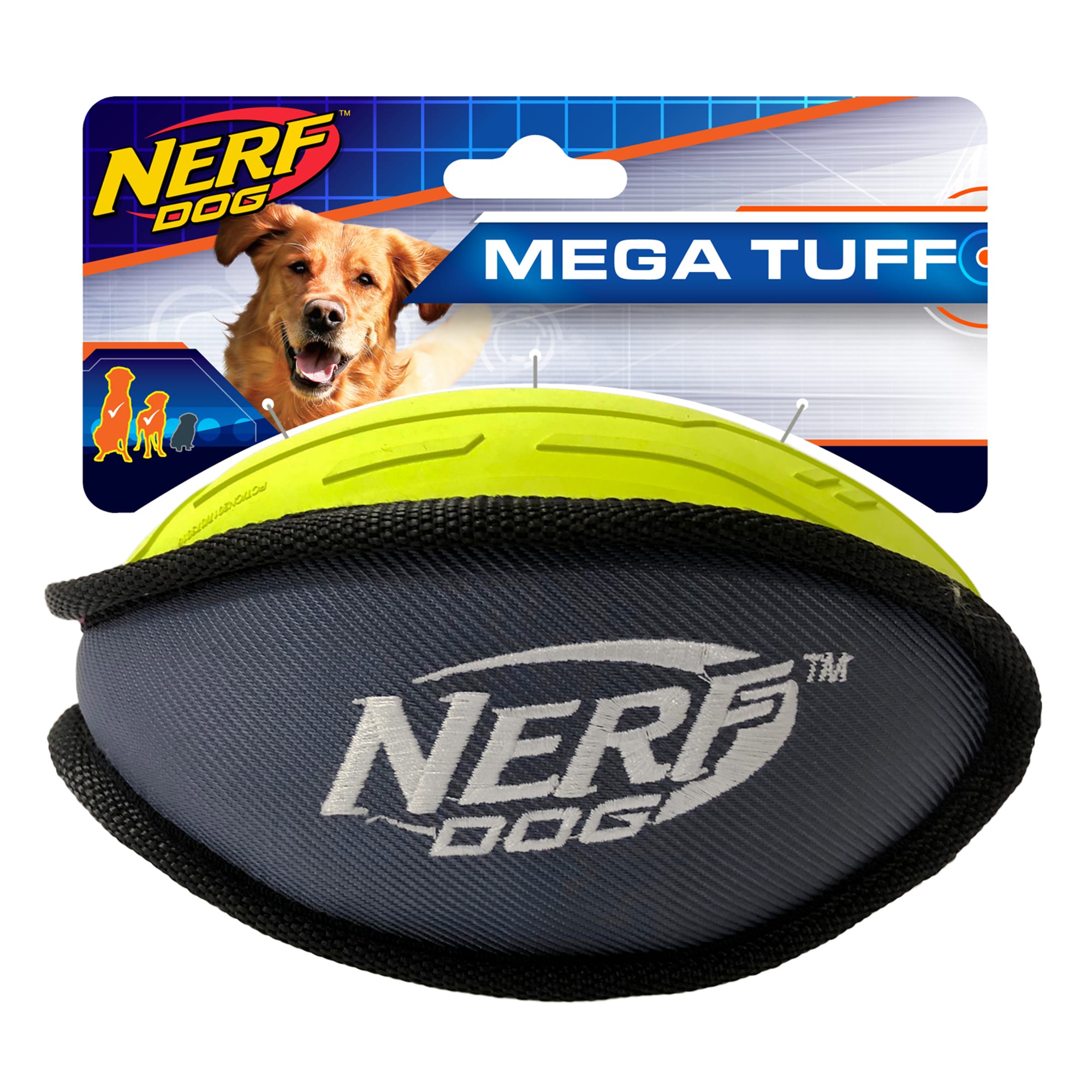 Nerf Dog SMALL Classic Squeak Football - Nerf Dog Toys