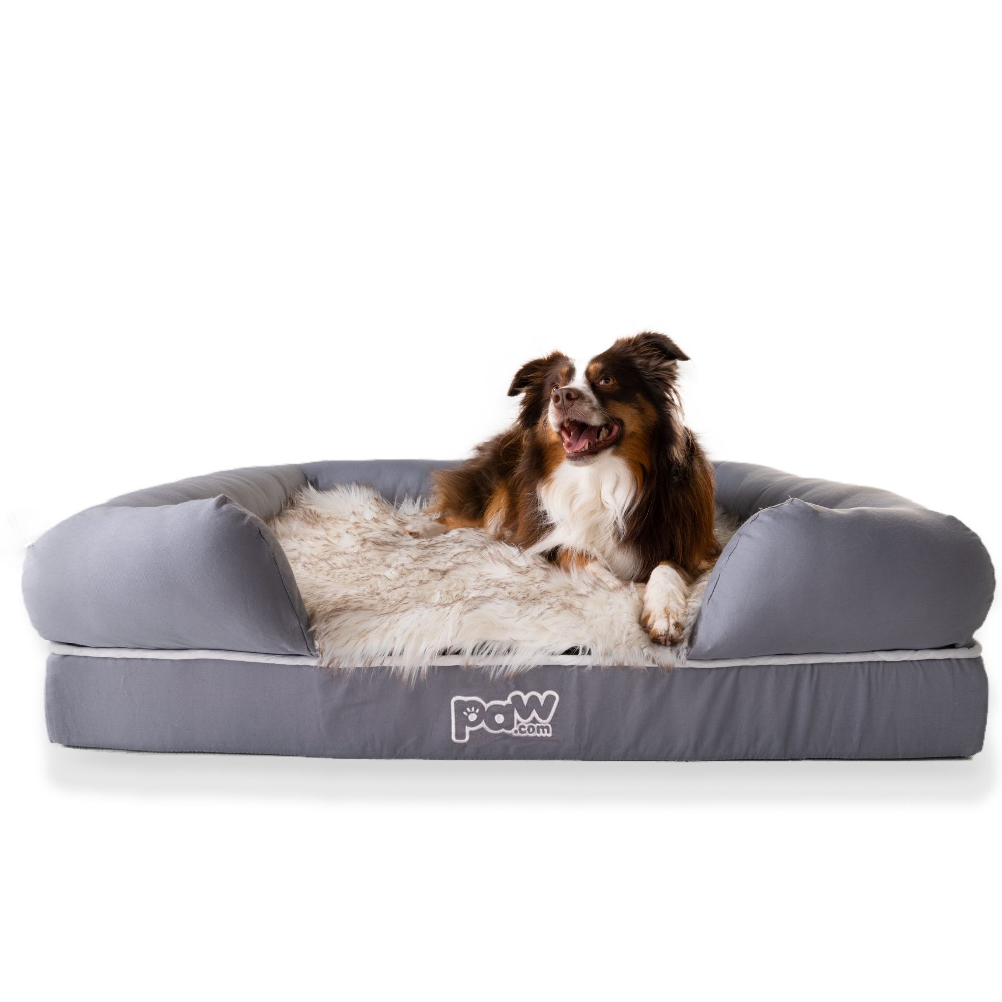 Snoozer Waterproof Round Dog Bed, Gunmetal, Small