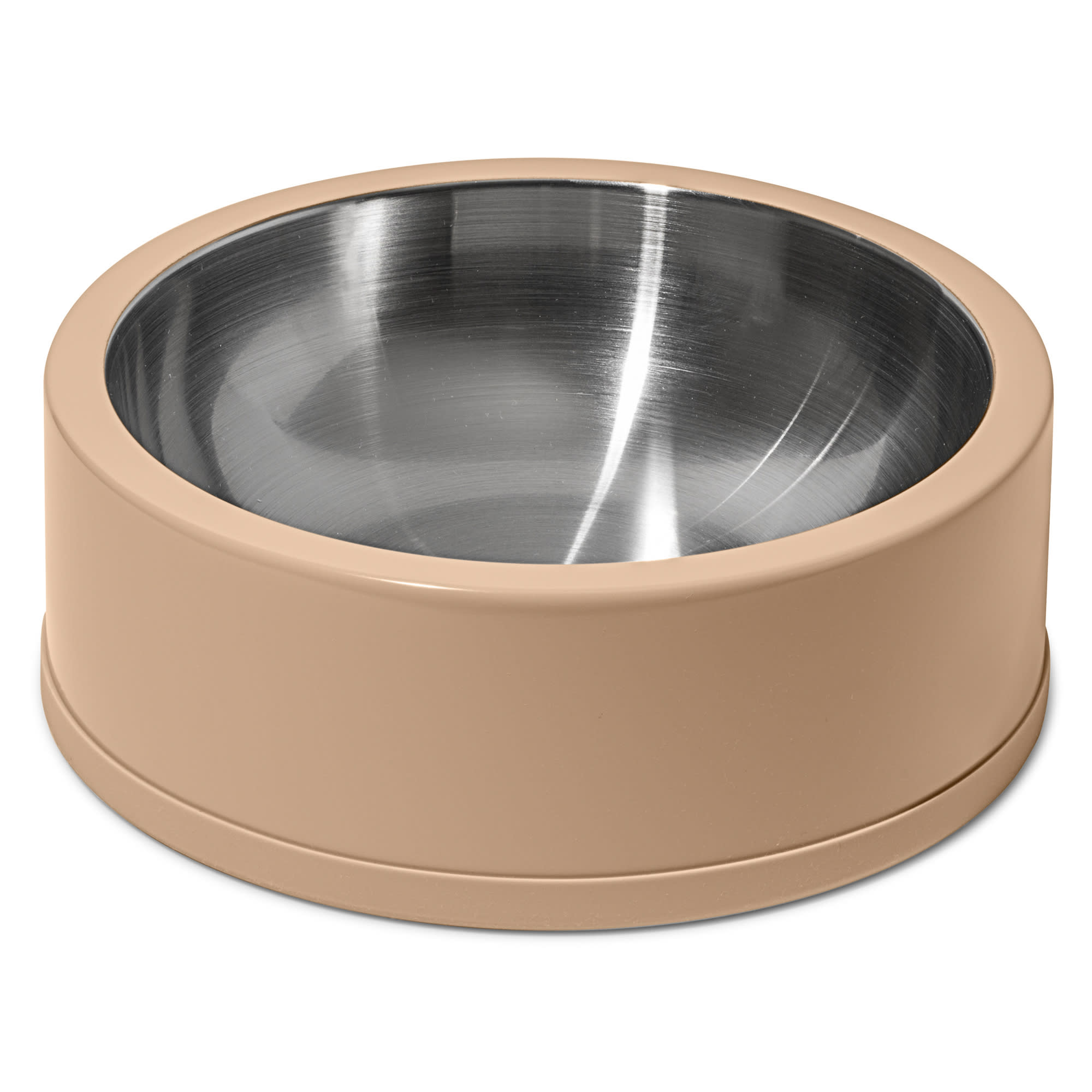 Stainless Steel Dog Bowl Hammered Puppy Litter Food Feeding