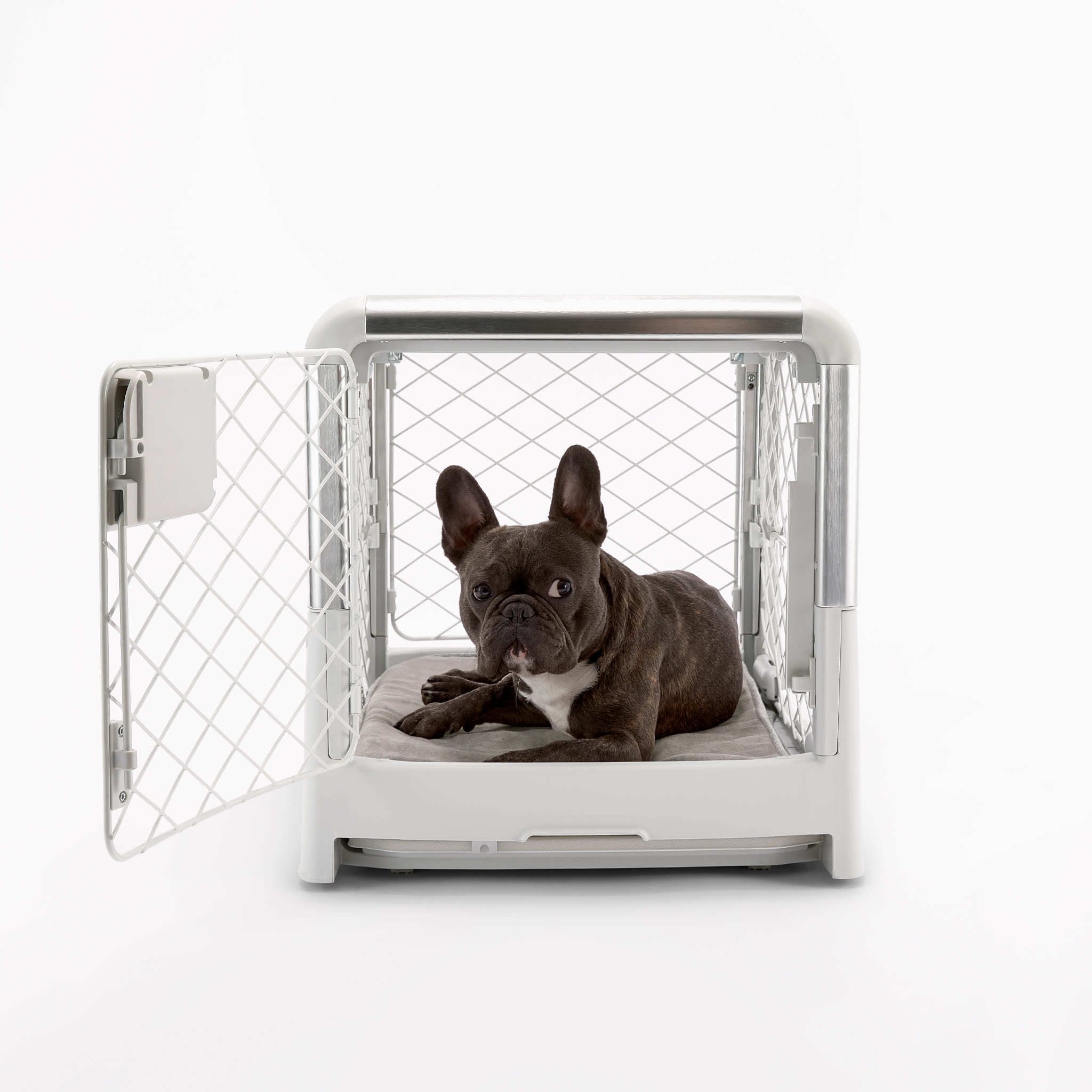 Dog Crate In Kitchen
