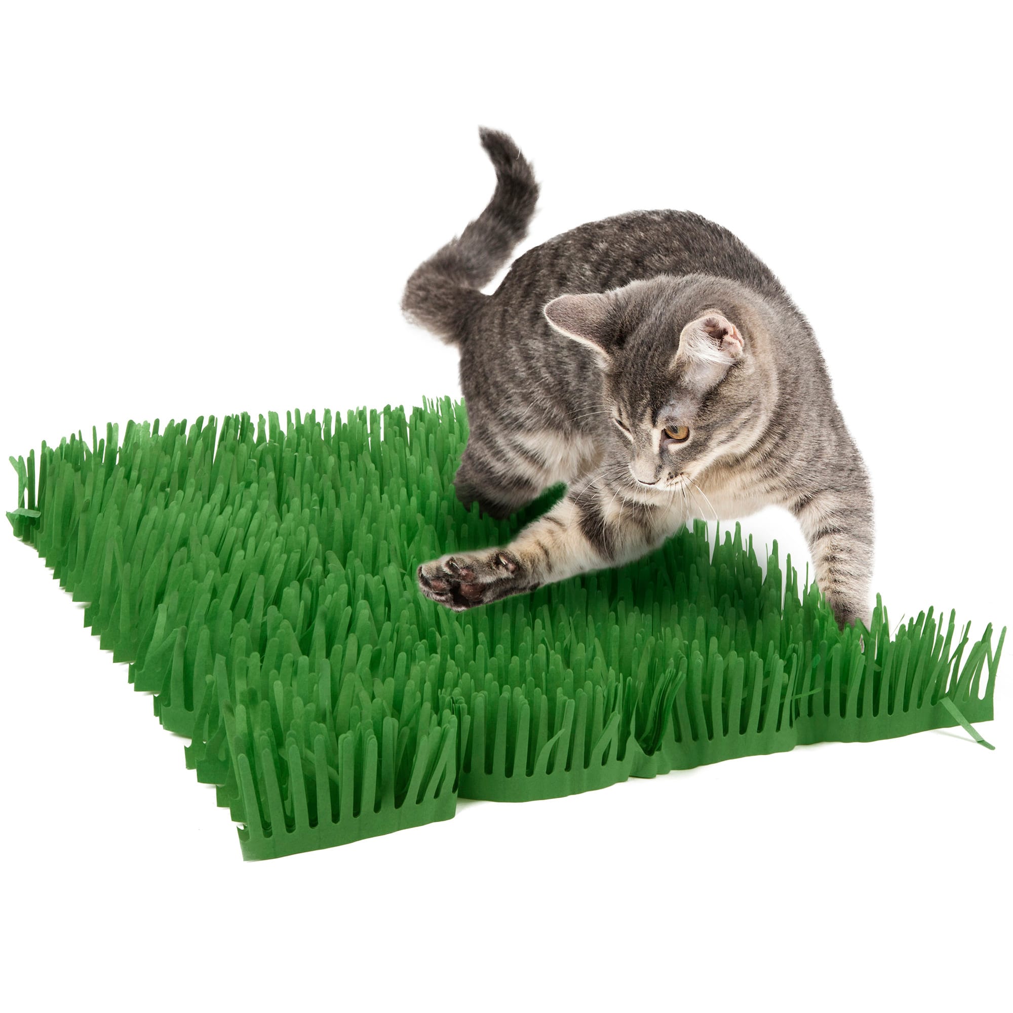 Petstages Jungle Mat Cat Activity Play Mat, Green, One-Size