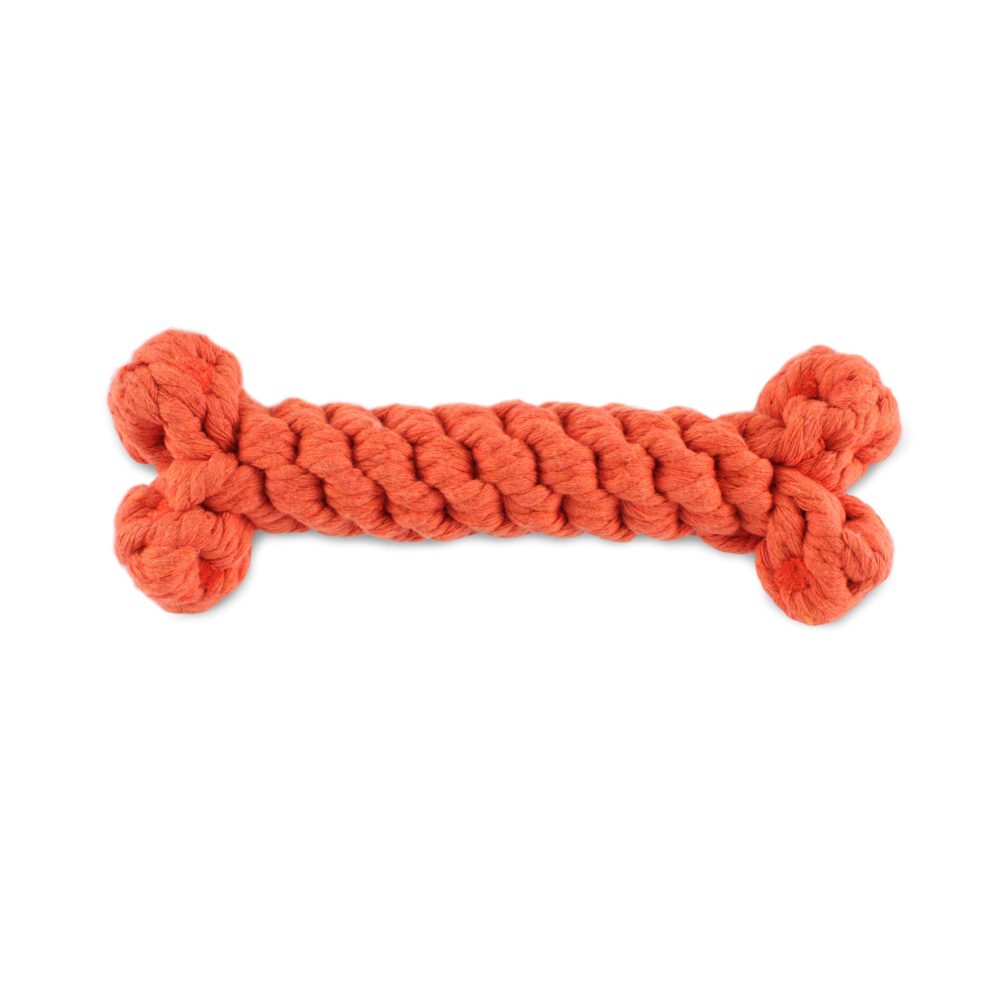 Pet Life Orange 'Denta-Bone' TPR Treat Dispensing and Dental Cleaning  Durable Dog Toy, X-Small