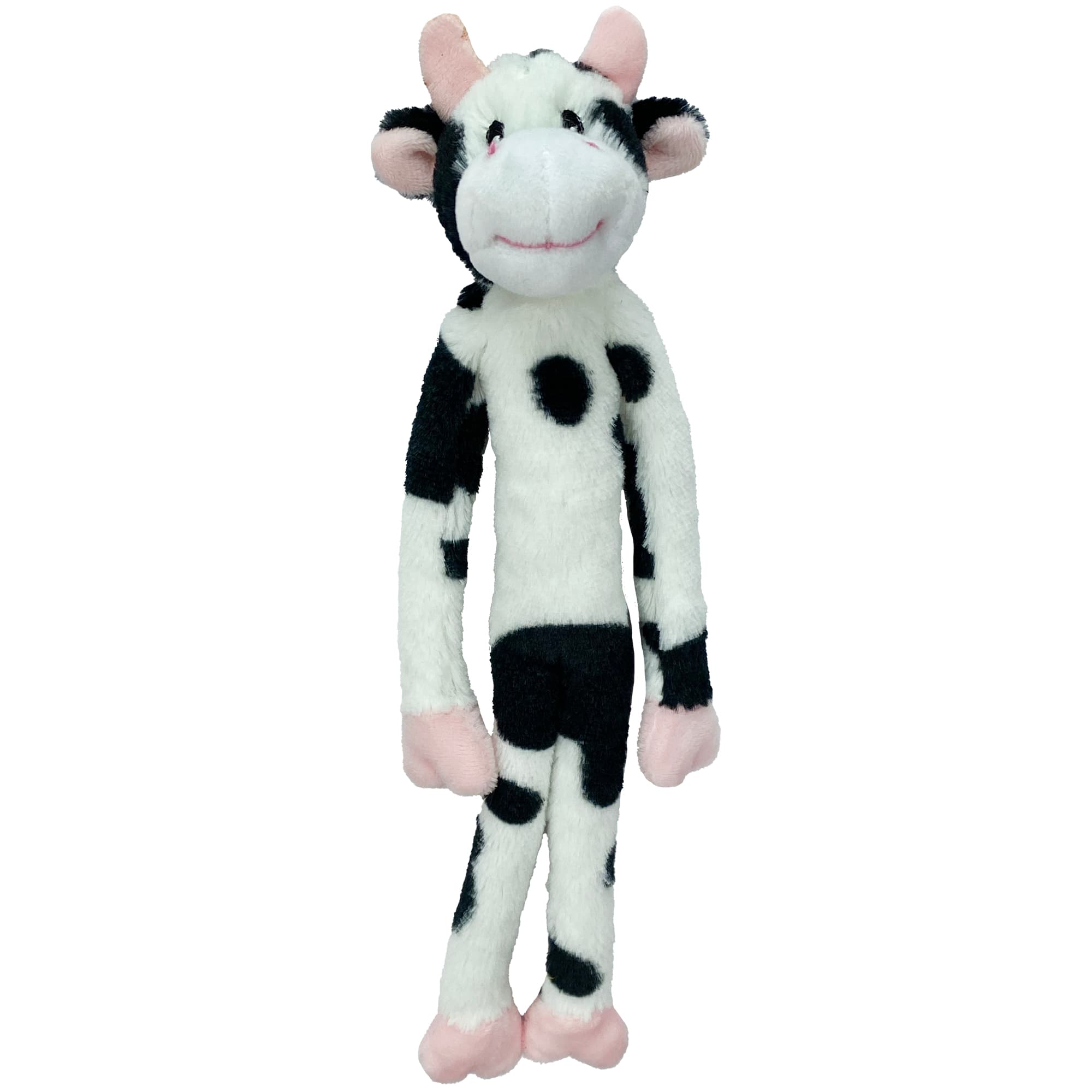 Cow Plush Toy Flexible Realistic Plush Toy Black and White Cow