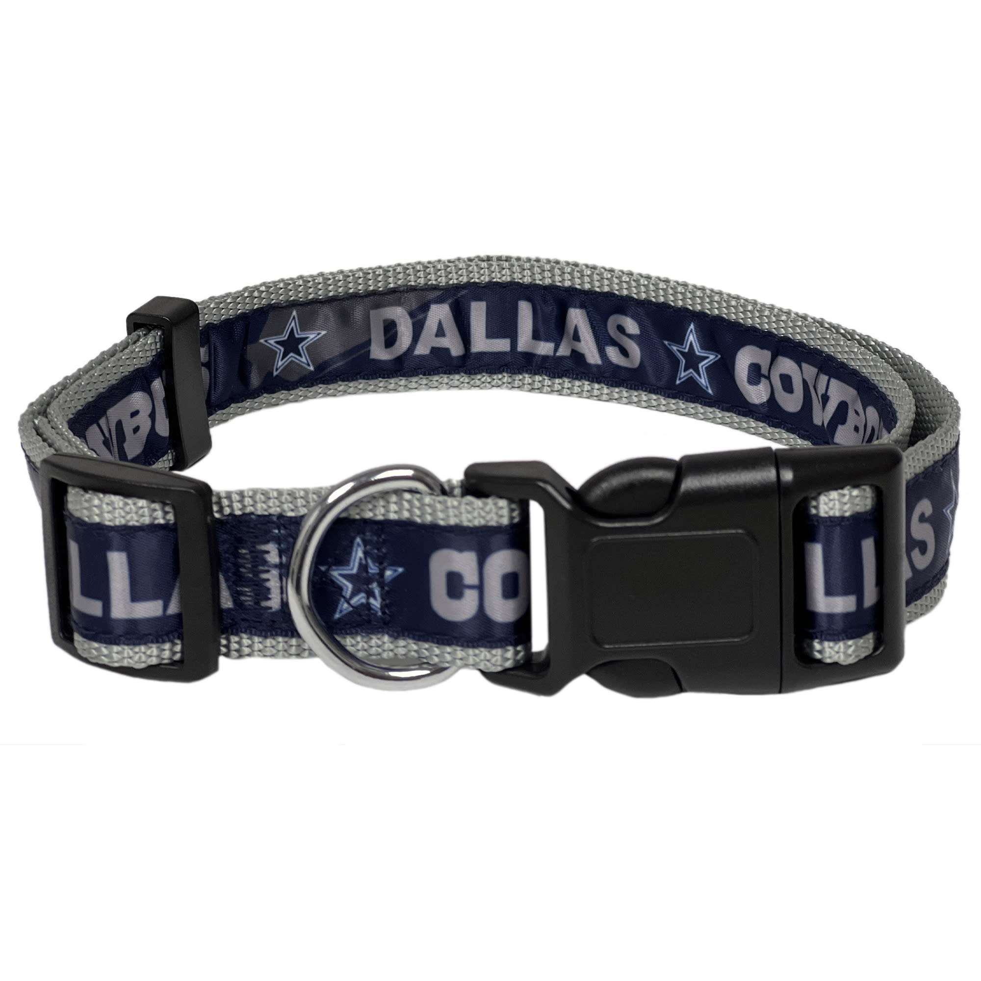 Pets First NFL Stripe Dog Tee Shirt, Dallas Cowboys, Large