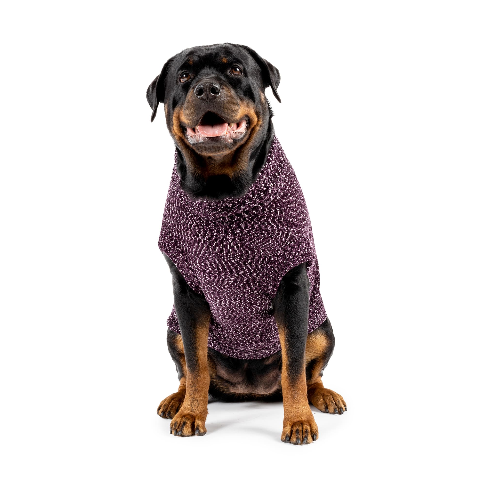 Pet Life Snow Flake Cable-Knit Ribbed Fashion Turtle Neck Dog Sweater