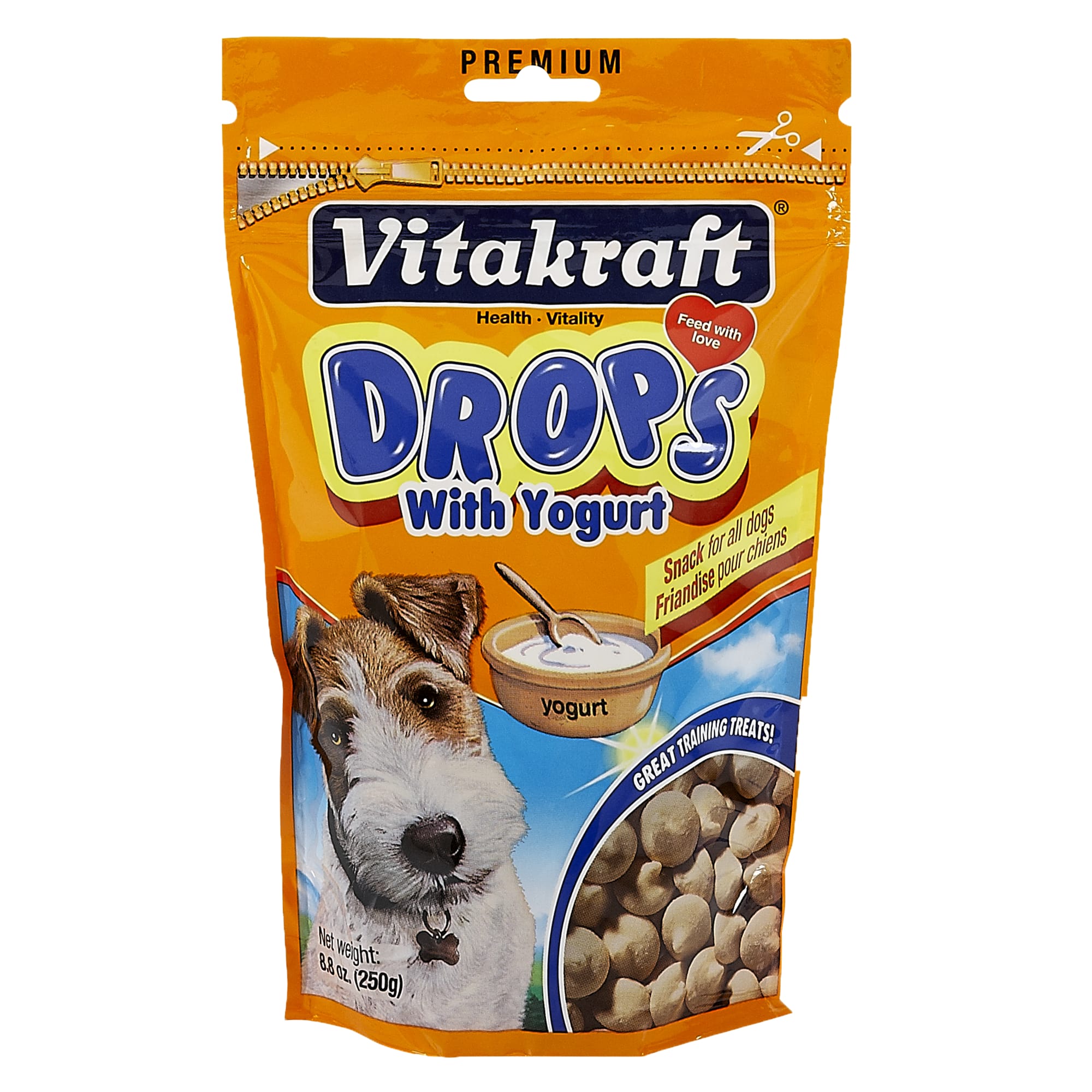 Photos - Dog Food Vitakraft Drops with Yogurt Dog Treats, 8.8 oz. 23002 