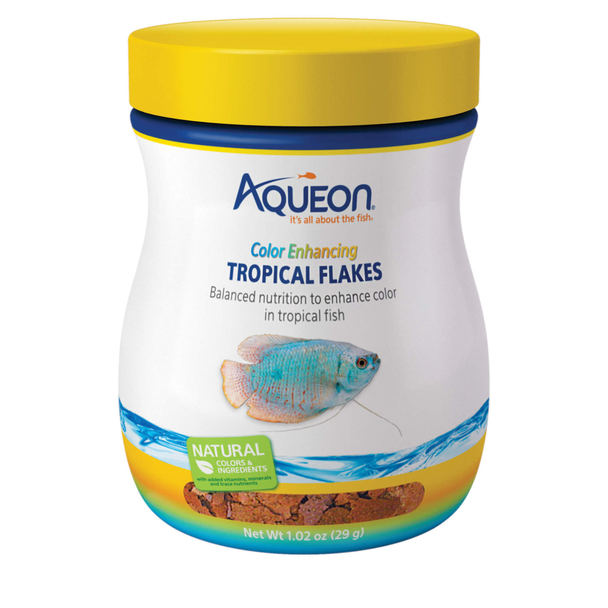 Photos - Fish Food Aqueon Color Enhancing Tropical Flakes, 1.02 oz. 100106038 