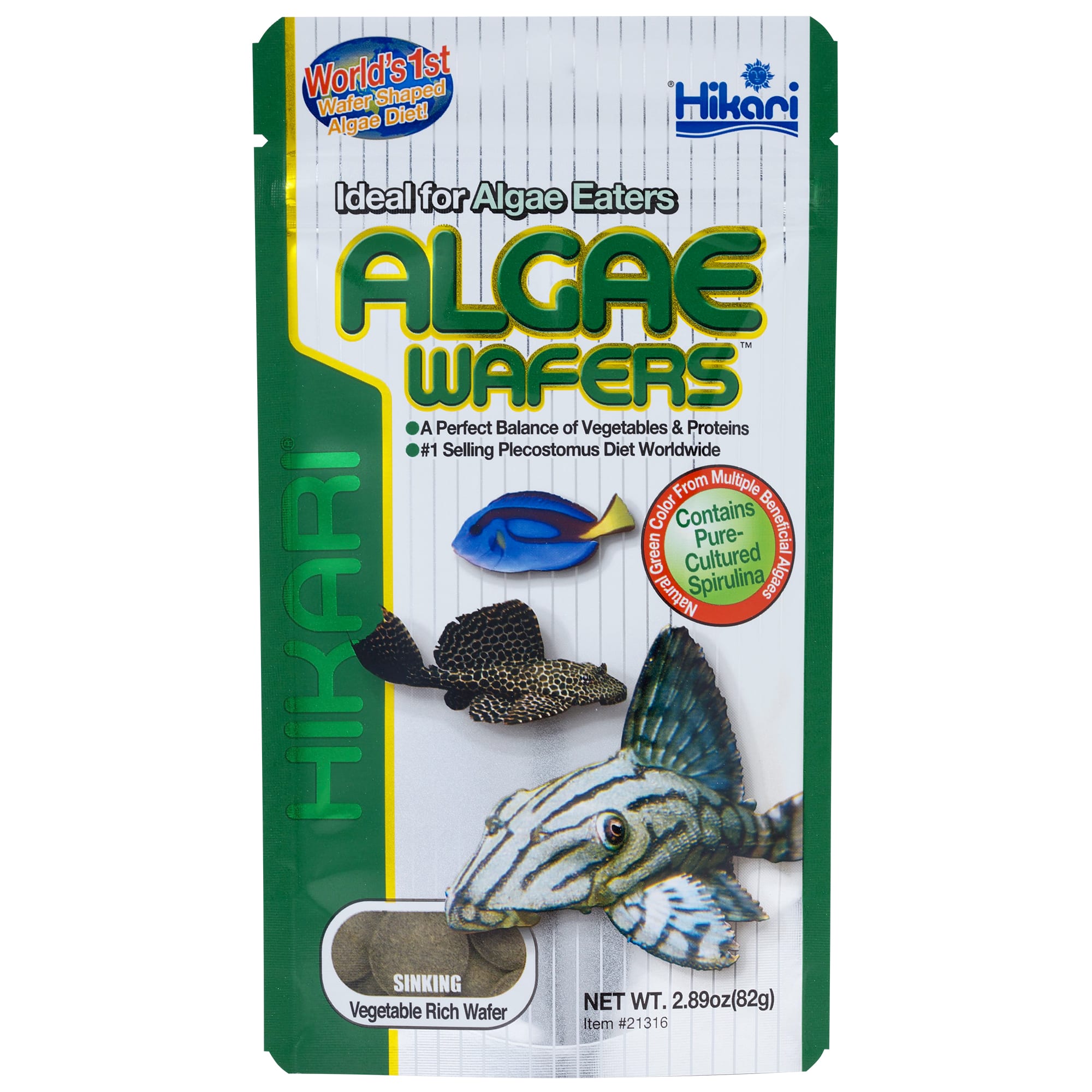 Photos - Fish Food Hikari Tropical Algae Wafers for Plecostomus & Algae Eaters, 2.89 O 