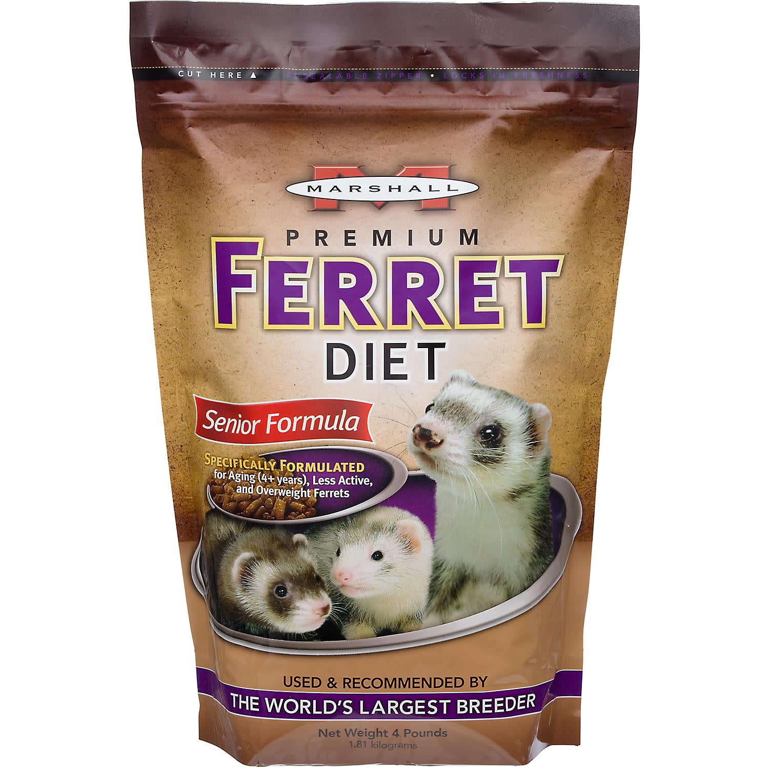 UPC 766501002591 product image for Marshall Pet Products Premium Ferret Diet Senior Formula, 4 LBS | upcitemdb.com