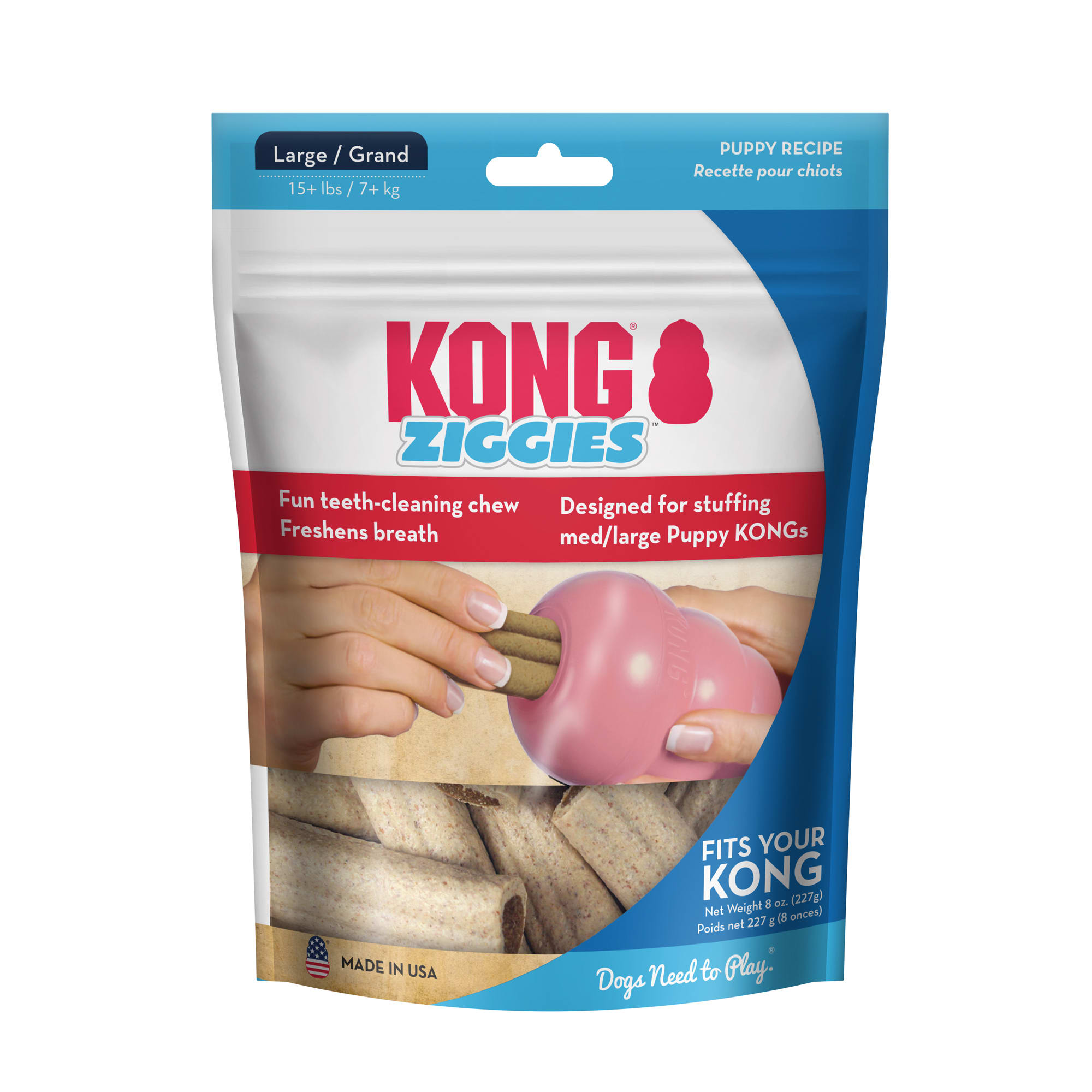 UPC 035585008837 product image for KONG Ziggies Puppy Treats 8 oz., Large | upcitemdb.com