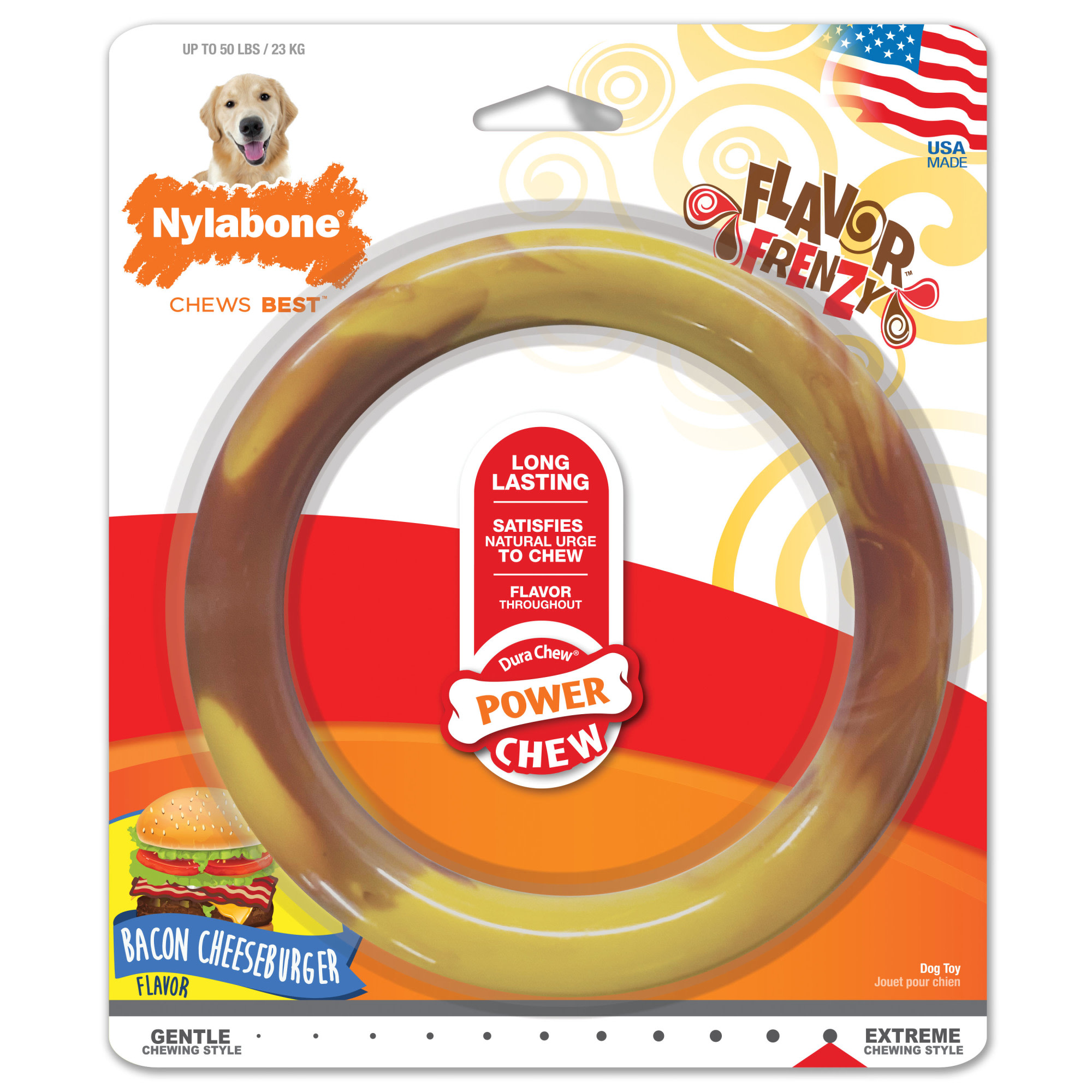 Photos - Dog Toy Nylabone Power Chew Smooth Ring , Large 251-045-15 