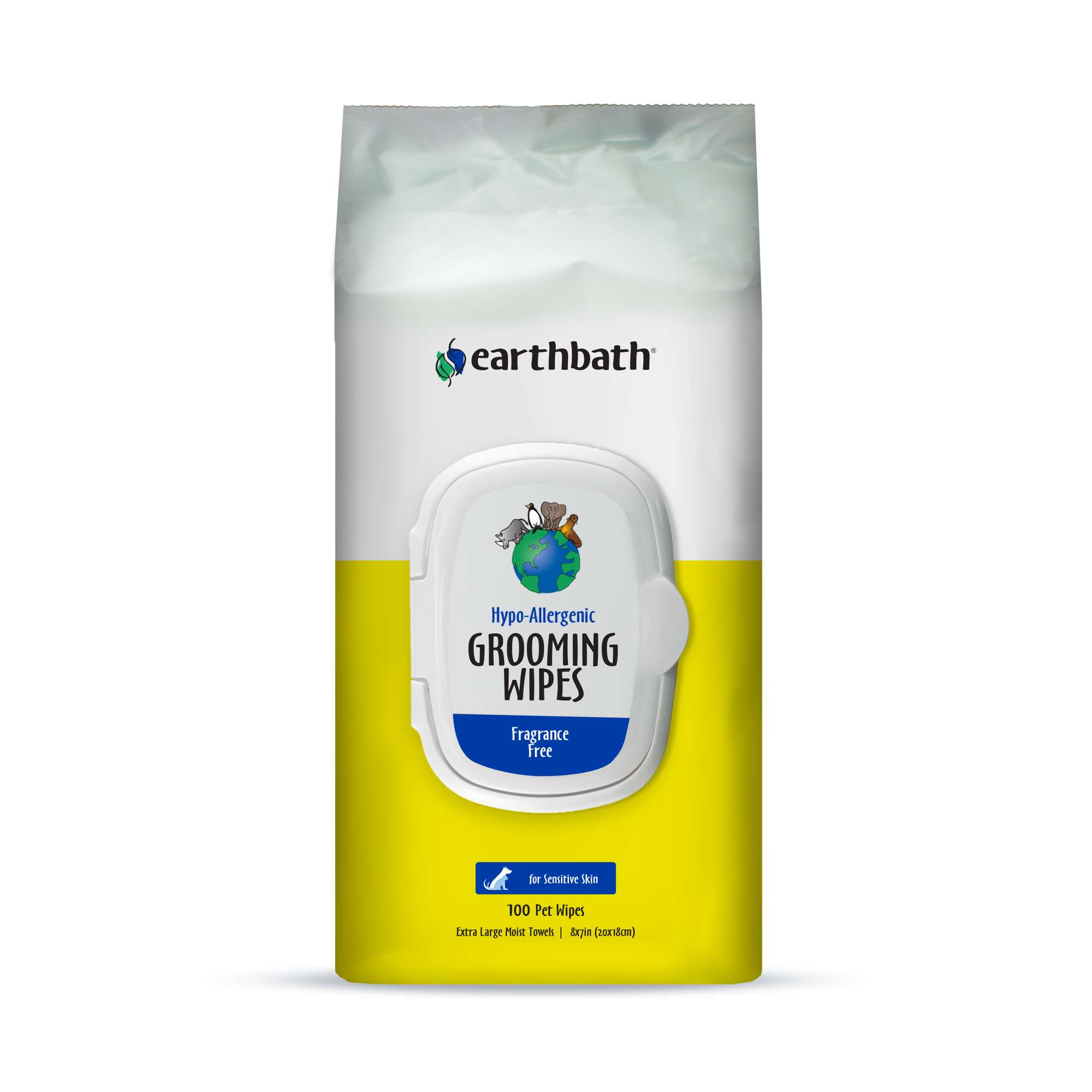 Photos - Aquarium Lighting Earthbath Hypo-Allergenic and Fragrance Free Grooming Wipes for 